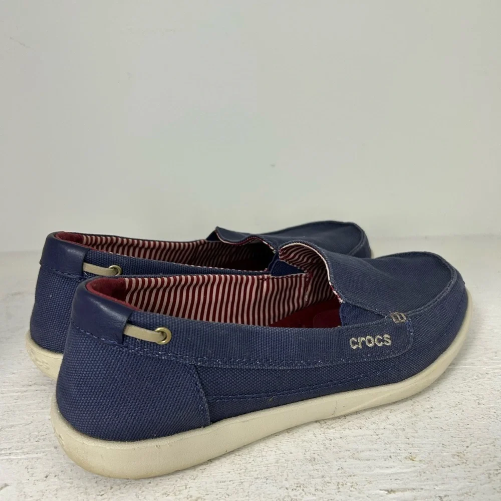 CROCS Women’s Blue Slip-On Loafers